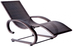 Кресло-шезлонг серии LARGO (Ларго) из плетеного искусственного ротанга