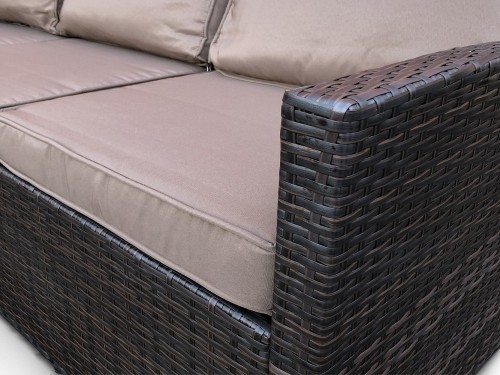 Комплект мебели ОСЛО коричневый на 5 персон со столом 160х90 из искусственного ротанга