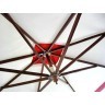 Садовый зонт Garden Way SLHU008 (Гарден вэй) цвет кремовый для кафе с боковой деревянной опорой