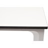 Малага обеденный стол из HPL 90х90см, цвет молочный, каркас белый