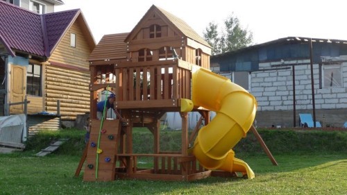 Детская игровая площадка PLAYNATION Панорама с винтовой горкой