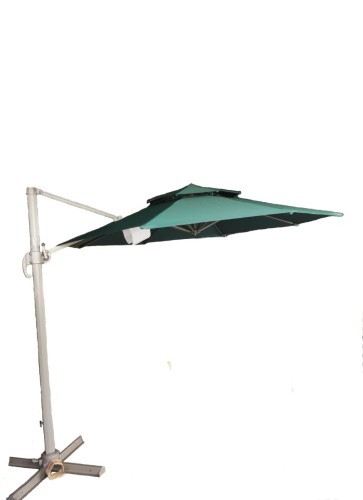 Садовый зонт Garden Way A002-3000 XLM (Гарден вэй) цвет зеленый для кафе с боковой алюминиевой опорой