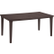 Стол обеденный FUTURA (Футура) размером 165x95 коричневый из пластика