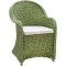 Кресло серии BIZZOTTO зеленого цвета из плетеного раттана