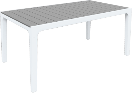 Стол обеденный HARMONY (Гармония) размером 160x90 белый серый из пластика