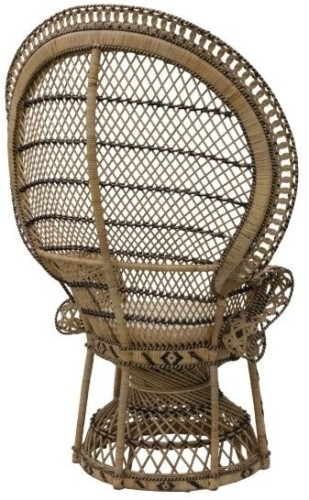 Кресло серии BIZZOTTO светло-коричневого цвета из плетеного искусственного ротанга