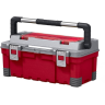 Ящик для инструментов MASTER PRO TOOLBOX 22(24L) красного цвета из пластика