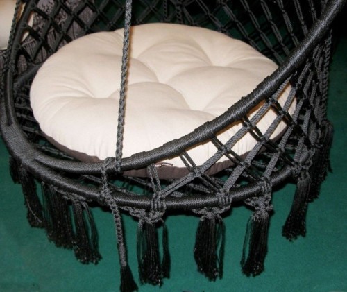 Кресло подвесное ARUBA (Аруба) черное в комплекте с подушкой