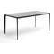 Малага обеденный стол из HPL 140х80см, цвет серый гранит, каркас черный