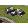 Комплект мебели КОРФУ СЕТ (Corfu set) RF коричневый с двухместным диваном из пластика под фактуру искусственного ротанга