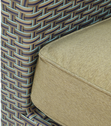 Лаунж зона серии AGIO DELMARI на 8 персон цвет коричневый с двумя трехместными диваном из плетеного искусственного ротанга