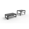 Стол раскладной LYON RATTAN (Лион) размером 116x71 цвет графит из пластика