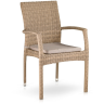 Комплект мебели серии SANTARA (Сантара) T256B/Y379B со столом 140х80 на 4 персоны светло коричневого цвета из плетеного искусственного ротанга
