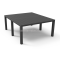 Стол обеденный JULIE DOUBLE TABLE 2 (Джулия) раскладной 148х180/295x90 цвет графит из пластика