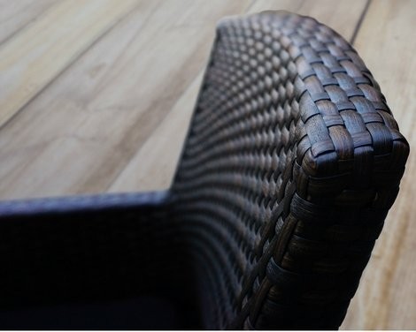 Кресло обеденное серии MYKONOS (Майконос) из искусственного ротанга цвет темно-коричневый
