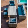 Комплект мебели САН-МАРИНО на 7 персон со столом 180х105 серо коричневого цвета из искусственного ротанга