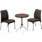 Комплект мебели CHELSEA set (Челси) коричневый из пластика под фактуру искусственного ротанга