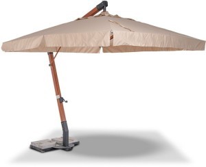Ливорно зонт садовый 3х3м на боковой деревянной опоре