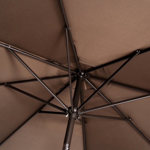 Садовый зонт ПАРМА 3х3 цвет шоколад для кафе с боковой алюминиевой опорой