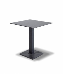 Каффе интерьерный стол из HPL квадратный 90х90см, цвет серый гранит