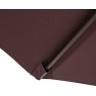 Садовый зонт МИЛАН D300 цвет шоколад для кафе с боковой алюминиевой опорой
