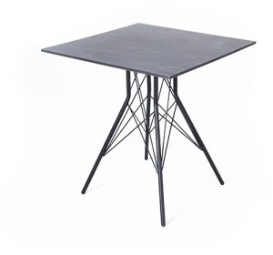 Конте интерьерный стол из HPL 70x70см, цвет серый гранит