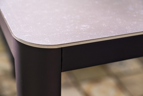 Стол обеденный LUCCA (Лукка) 160х90 графит из алюминия