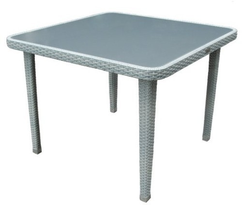 Стол серии MIAMI (Миями) размером 100х100 из искусственного ротанга