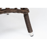 Столик обеденный ЭСПРЕССО D80 коричневый из искусственного ротанга