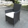 Комплект мебели серии САНЗЕНИ-190 KM-1312 (коричневый) обеденная группа на 8 персон из плетеного искусственного ротанга