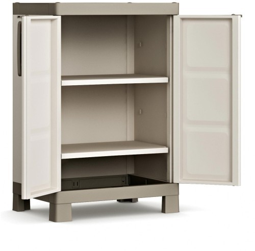 Шкаф Excellence Low Cabinet низкий пластиковый двухстворчатый с 2-мя полками
