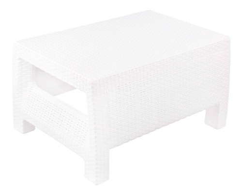 Комплект мебели YALTA BALCONY (Ялта) белый из пластика под искусственный ротанг