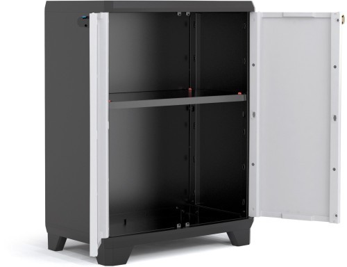 Шкаф Linear low cabinet низкий пластиковый двухстворчатый с 1-мой полкой