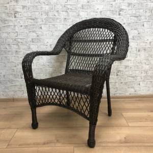 Кресло GIZA (Гиза ) коричневое из искусственного ротанга