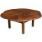 Стол обеденный серии JANDA коричневого цвета D188 см из дерева мербау