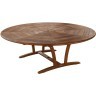 Стол обеденный серии JANDA коричневого цвета D210 см из дерева мербау