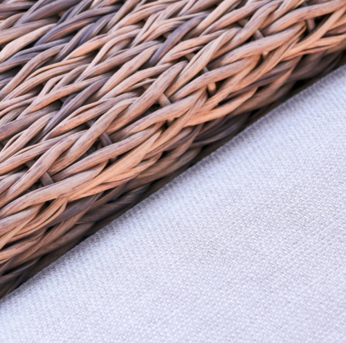 Диван двухместный серии DANNA (Данна) цвет коричневый из плетеного искусственного ротанга