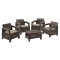 Комплект мебели КОРФУ КВАРТЕТ (Corfu quatro) RF коричневый из пластика под фактуру искусственного ротанга