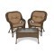 Комплект мебели GIZA MEDISON PREMIUM (Гиза Мэдисон) кофейный на 2 персоны светло коричневый из искусственного ротанга
