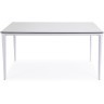 Малага обеденный стол из HPL 140х80см, цвет молочный, каркас белый