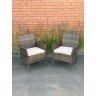 Комплект мебели VIRGINIYA BALCONY SET NEW (Вирджиния) коричневый на 2 персоны из искусственного ротанга