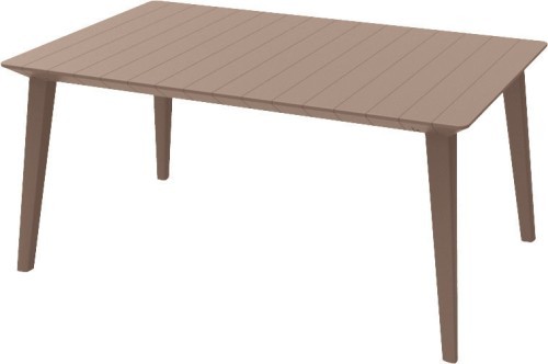 Стол обеденный LIMA (Лима) размером 157х98 коричневый из сверхпрочного пластика