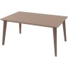 Стол обеденный LIMA (Лима) размером 157х98 коричневый из сверхпрочного пластика