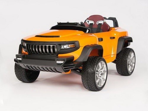 Детский электромобиль BROON T8 SPORT с электрическим мотором 24 V, цвет оранжевый, черный, белый