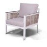 Комплект мебели серии САН РЕМО на 4 персоны со столом 150х80х65 бежевый плетеный из роупа веревочной нити