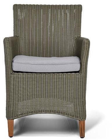 Кресло серии ПЕСТУМ серое из плетеного искусственного ротанга