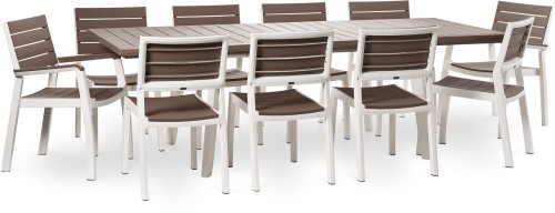 Стол обеденный HARMONY (Гармония) коричневый раздвижной размером 162-241х100 из пластика