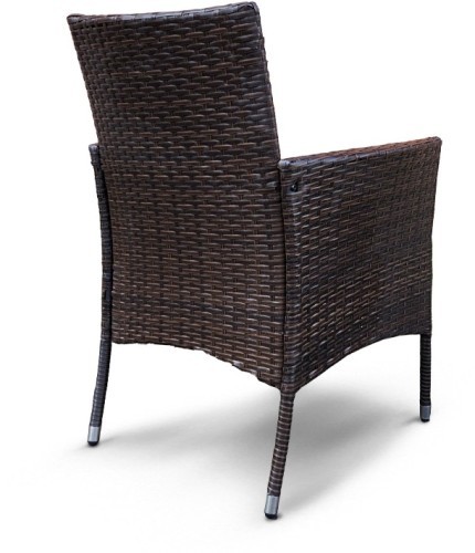 Кресло МАРСЕЛЬ коричневое из искусственного ротанга