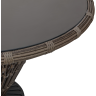 Обеденная группа серии DERONG CIRCON на 6 персон стол D130 цвет коричневый из плетеного искусственного ротанга