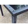 Комплект мебели серии САНЗЕНИ-190 KM-1312 (черный) обеденная группа на 6 персон из плетеного искусственного ротанга